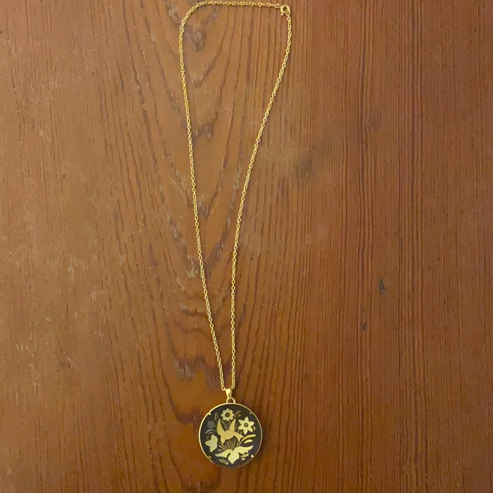 Oriental rose gold necklace